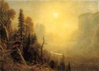 Bierstadt, Albert - Study for Yosemite Valley Glacier Point Trail